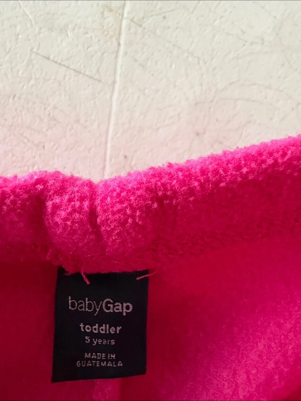 BabyGAP Hot Pink Fleece Two-Piece Set with Striped Sleeves